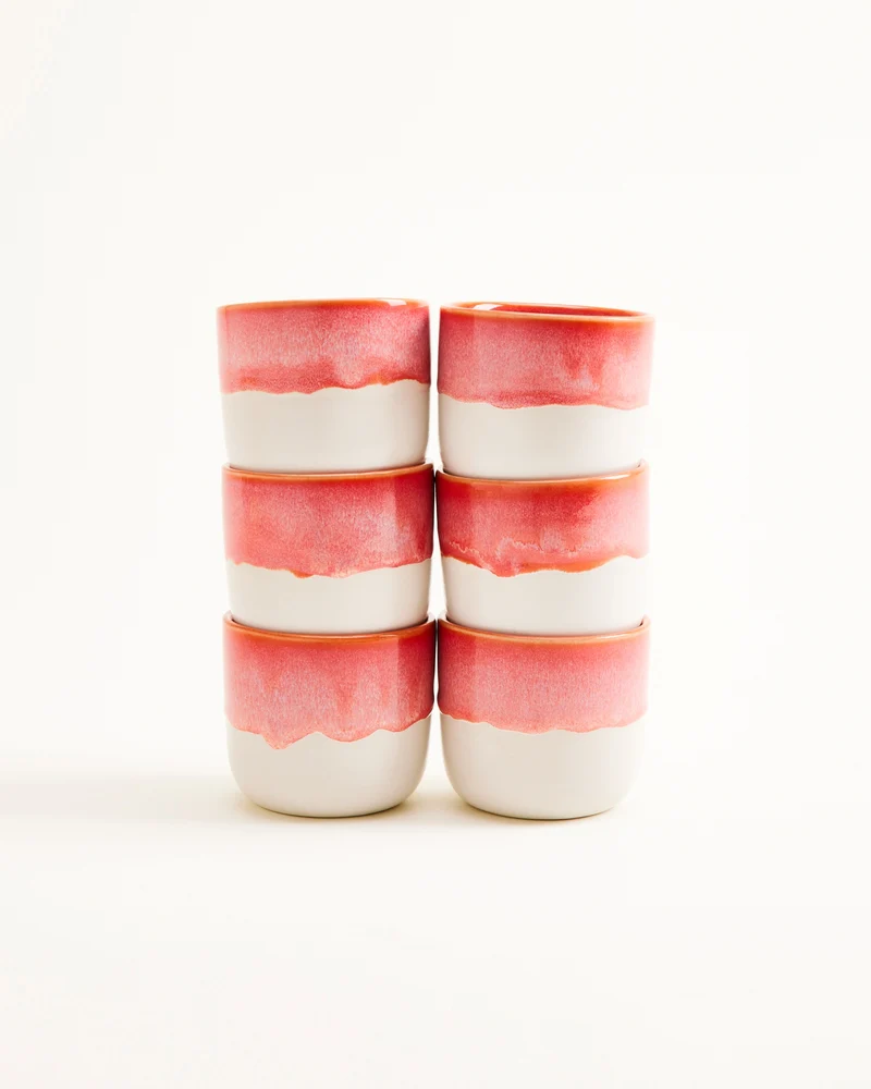 Coimbra Becher klein pink 6er-Set