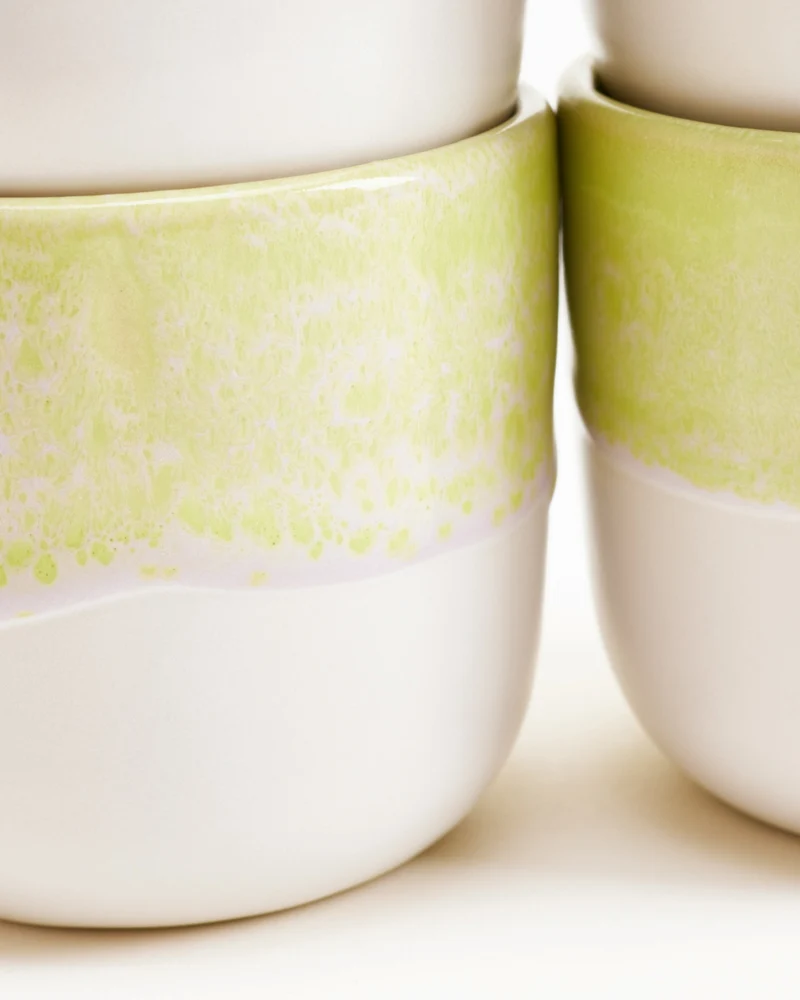 Coimbra Becher klein lime 4er-Set