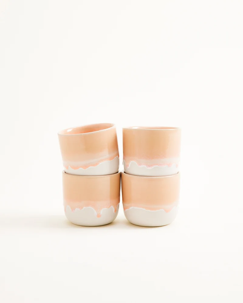 Coimbra Becher klein apricot 4er-Set