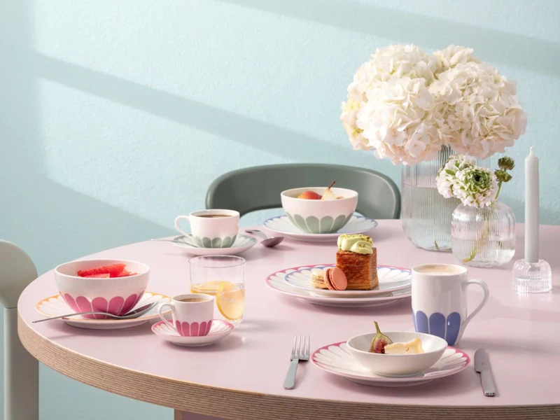 Villeroy & Boch Fleur bleu Frühstücks/Dessertteller 21cm Set6