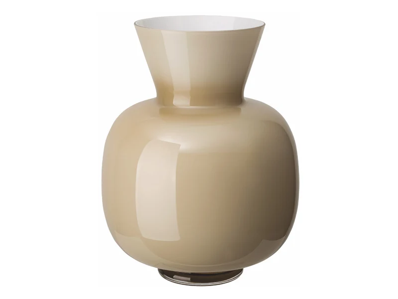 Rosenthal Anna Beige Glass Vase 34cm