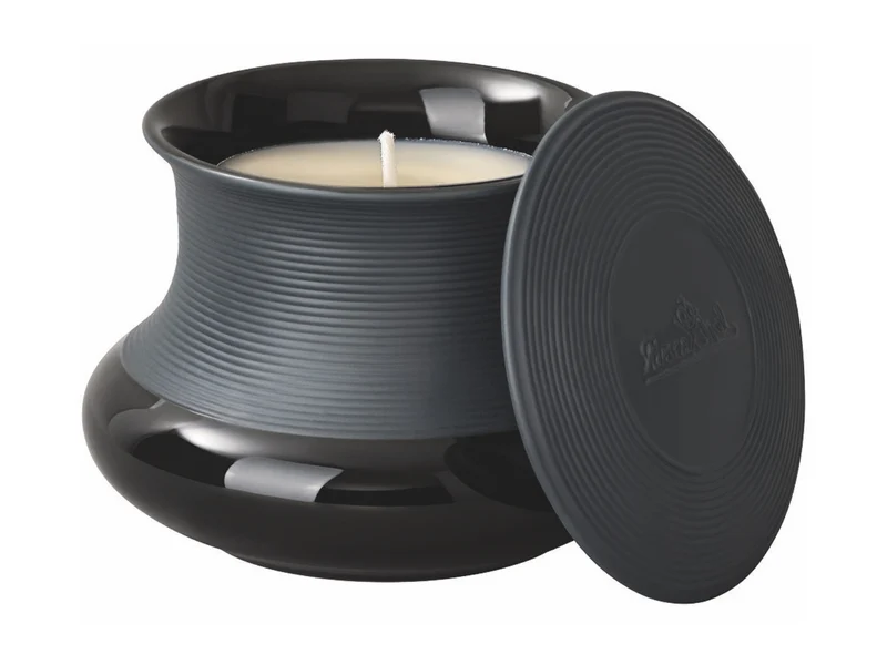 Rosenthal Viiva Duftkerze klein schwarz 8,2cm 2tlg