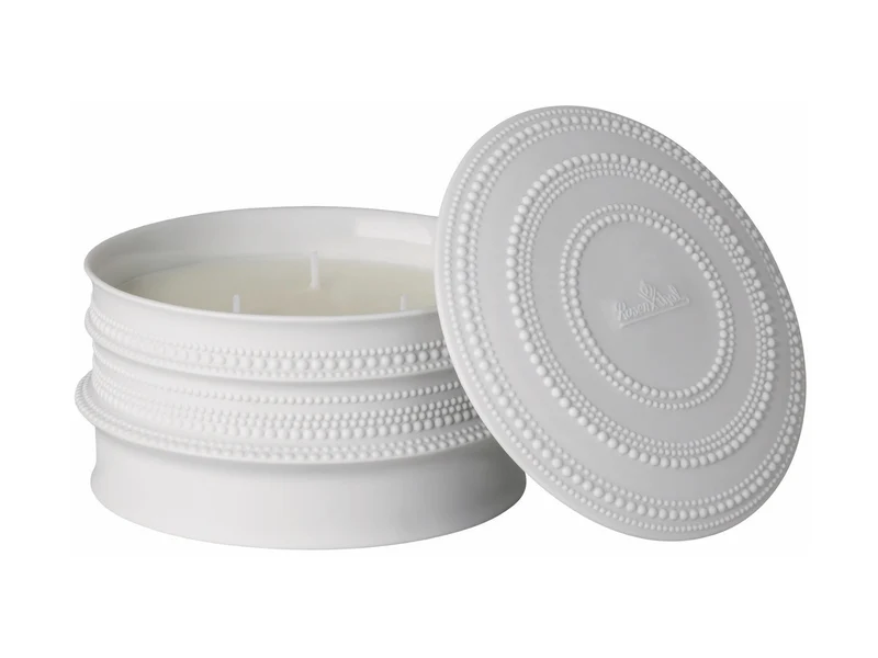 Rosenthal Pisara Duftkerze groß weiß 8cm 2tlg