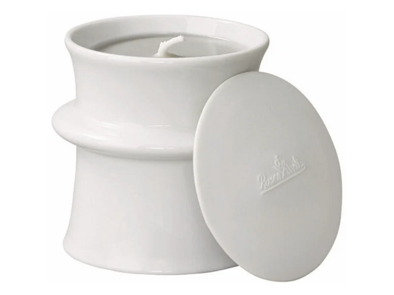 Rosenthal Rinki Duftkerze klein weiß 10cm 2tlg