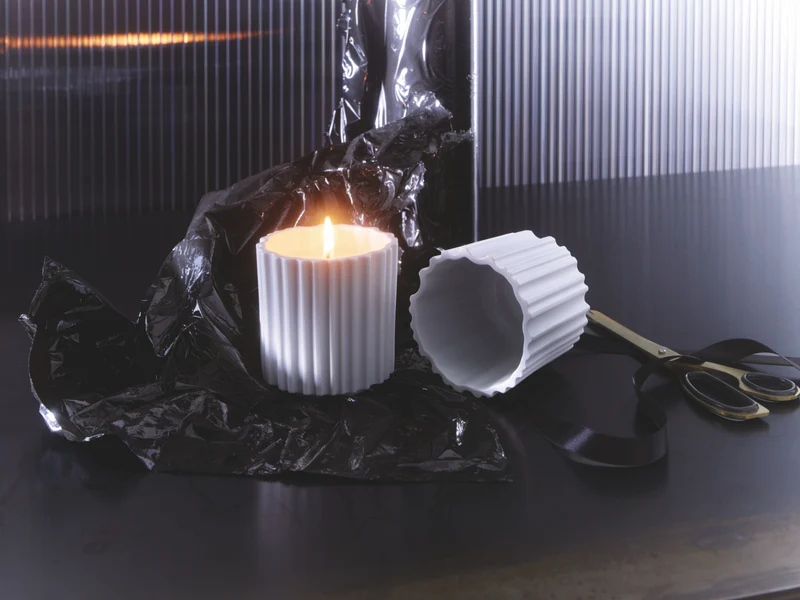 Rosenthal Ura Duftkerze weiß 8,4cm 1tlg