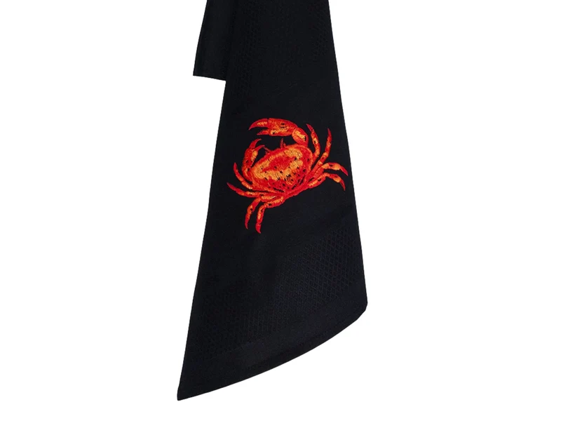 Vista Portuguese Geschirrtuch Crab schwarz 50x70cm