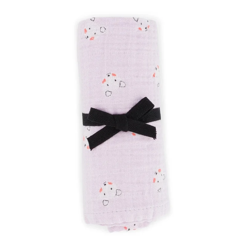 Mulltuch "Bianca Swaddle Teddy Blush Lilac"