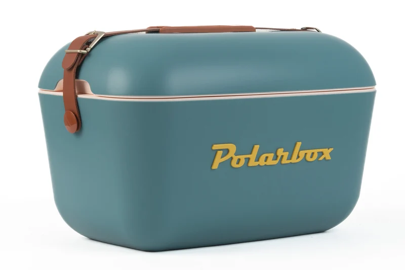 Polarbox Kühlbox mit Schultergurt - Marineblau Senf - 12 Liter