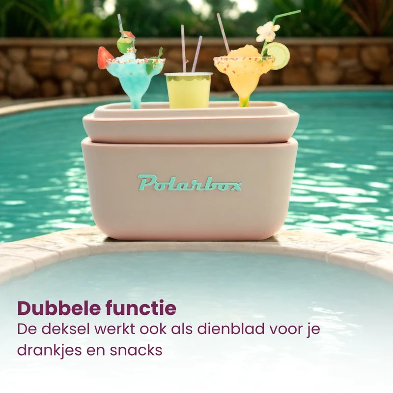 Polarbox Kühlbox mit Schultergurt - Lime Lilac - 20 Liter