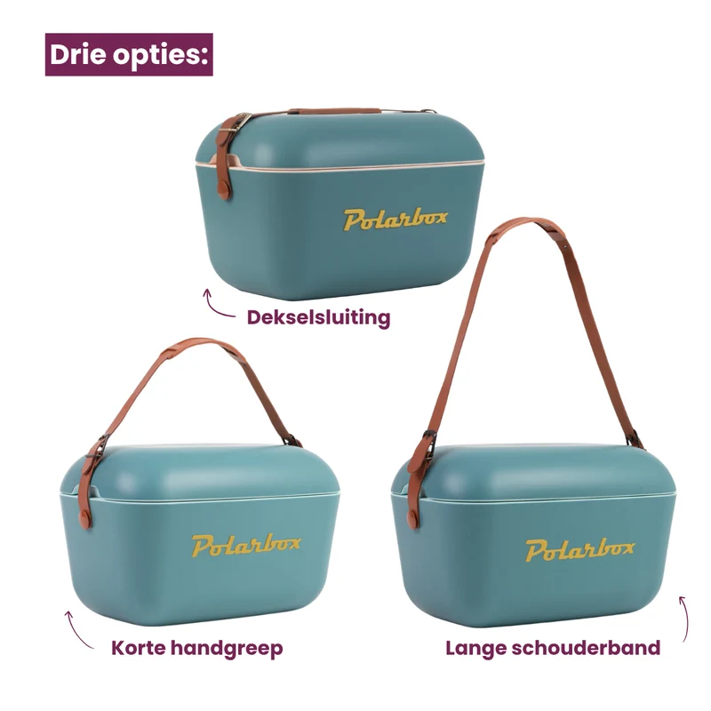 Polarbox Kühlbox mit Schultergurt - Marineblau Senf - 12 Liter