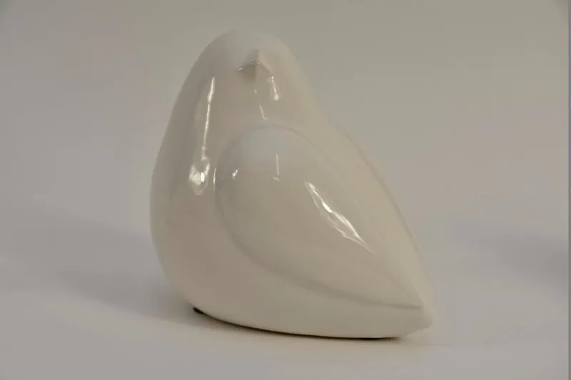 Vogelkugel B 16,5x12x15,5cm weiß