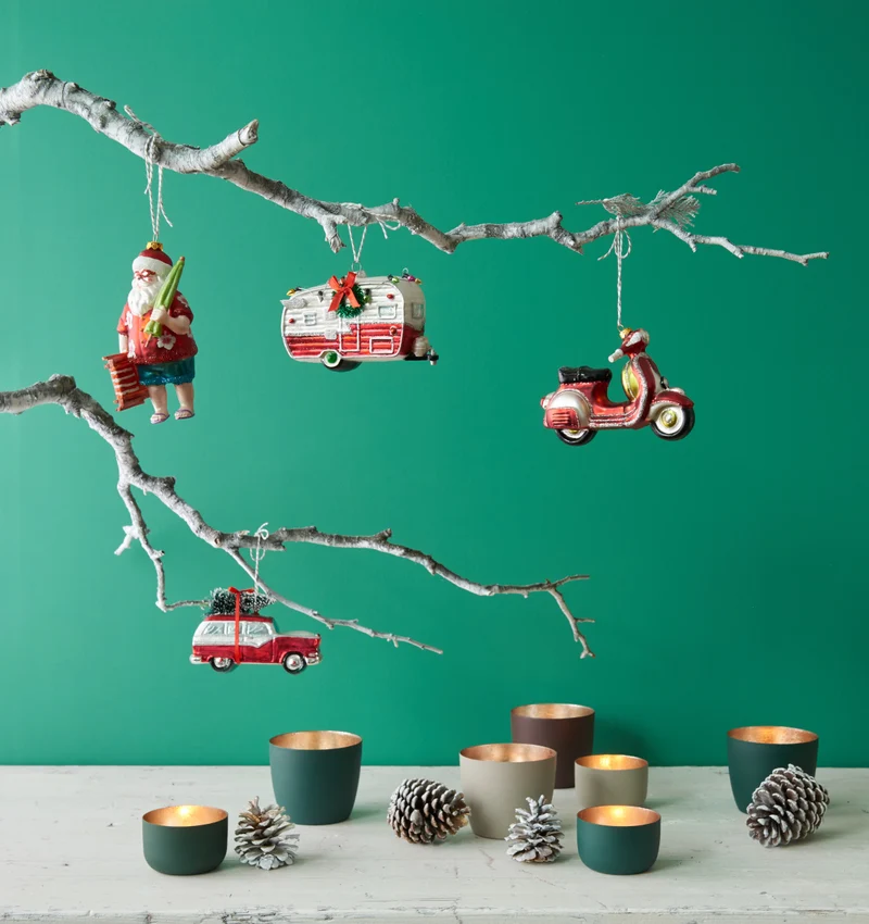 Giftcompany Hänger Truck mit Hund und Baun gold 12,5cm (1 Stück)