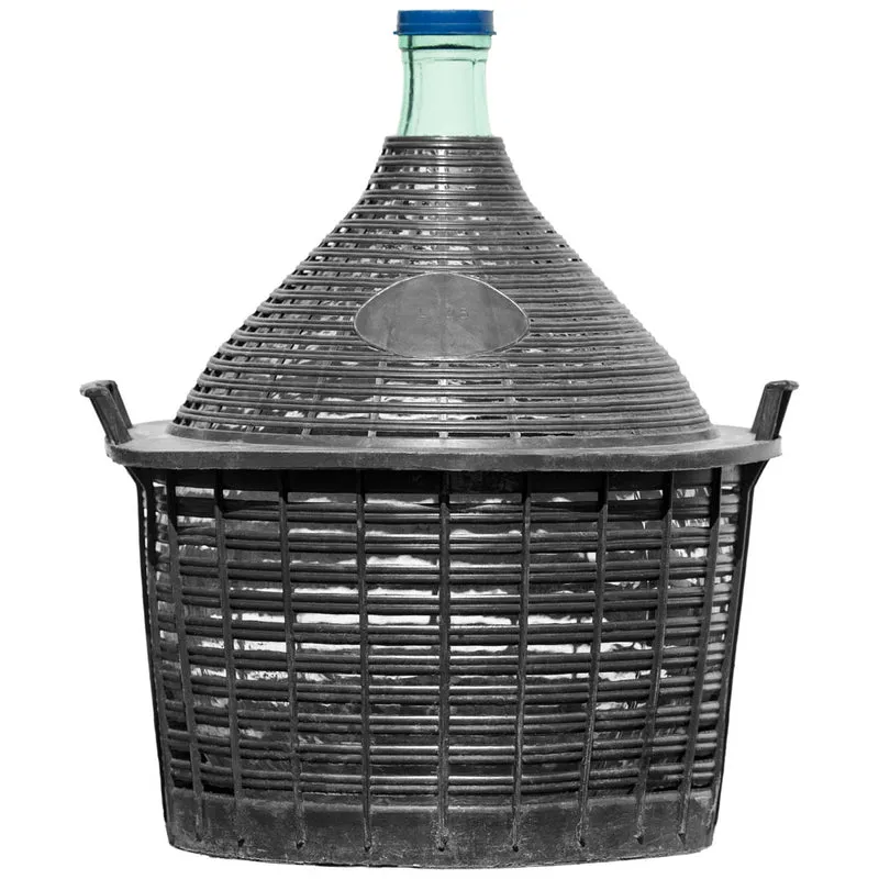 Glasballon 25 l im Poly-Korb inkl. Deckel