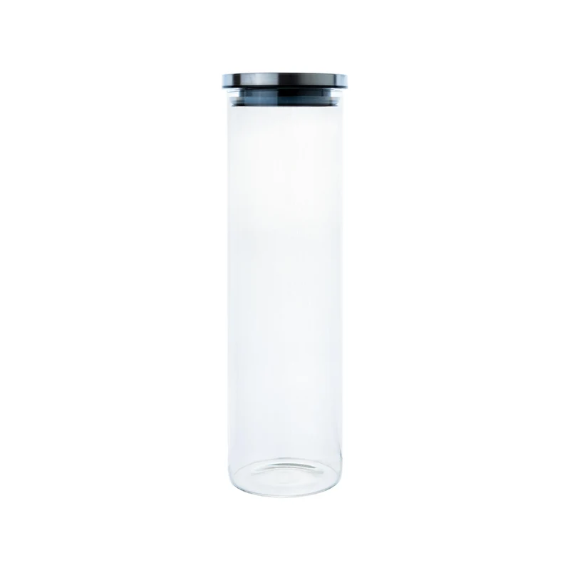 Borosilikatglas - Vorratsglas 2000 ml mit Edelstahldeckel