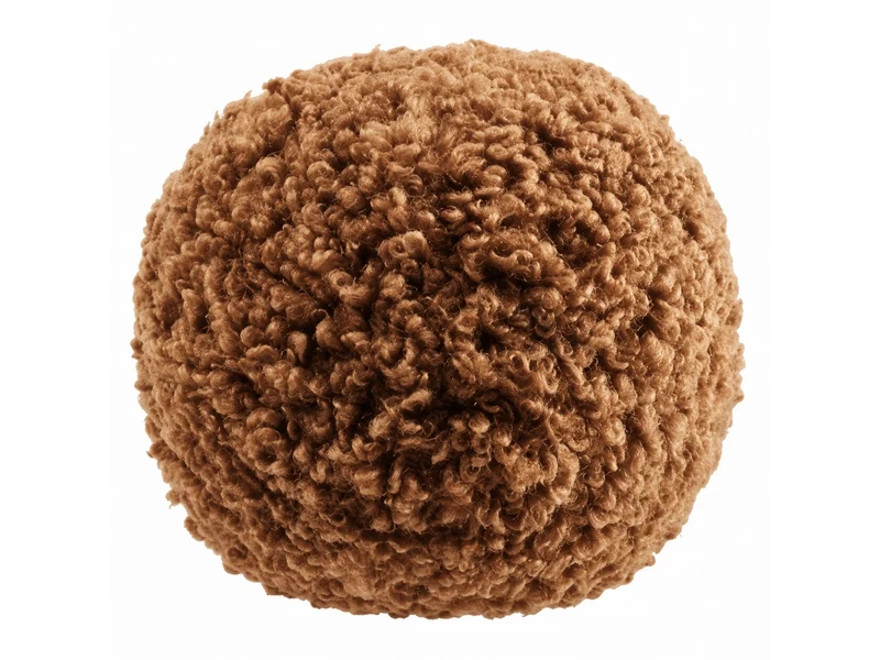 Blomus TEDDY Rundes Kissen Tan Ø26cm