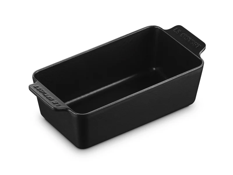 Le Creuset Backform Signature rechteckig schwarz matt 23cm