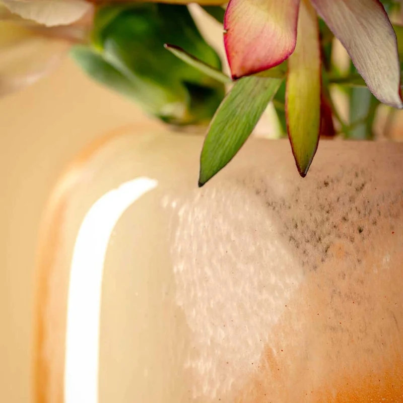Vase CIPRIA DUE 11 cm orange/creme