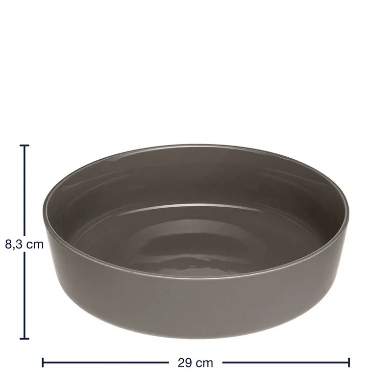 Keramikschale ROMA 30 cm taupe