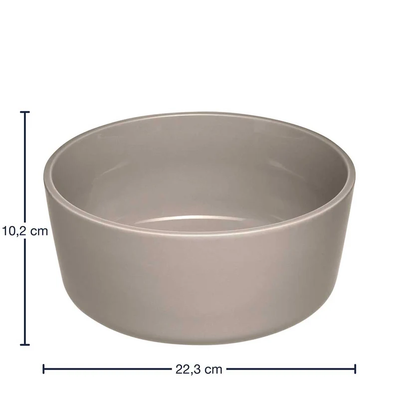Keramikschale ROMA 23 cm beige