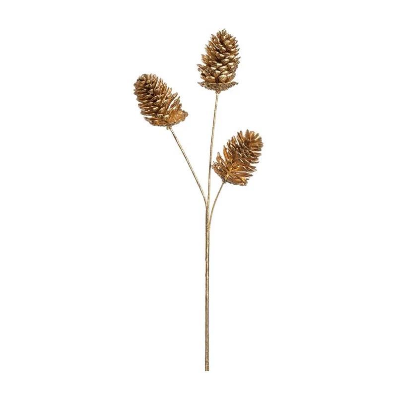 Zapfenzweig 61 cm gold CAPANNA