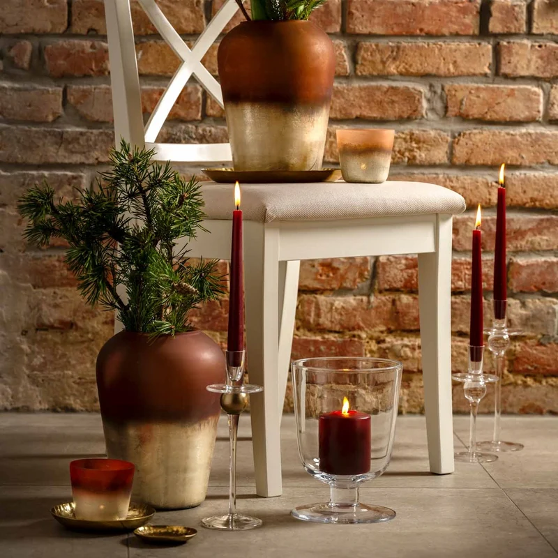 Vase 27 cm burgund CAPANNA