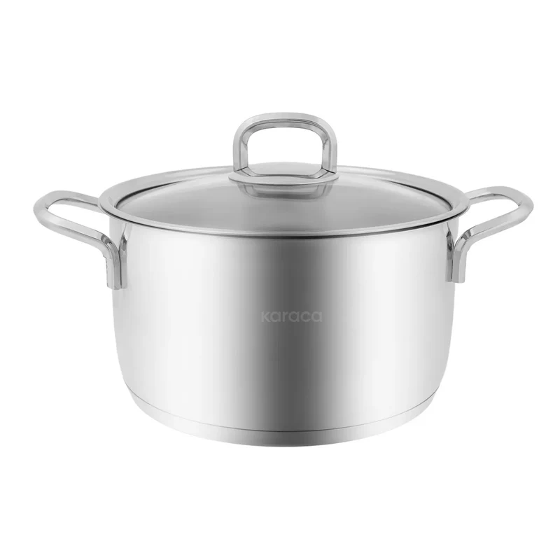 Karaca Sakura Powersteel 316+ Stahl Induktion Kochgeschirr-Set, 8-teiliges