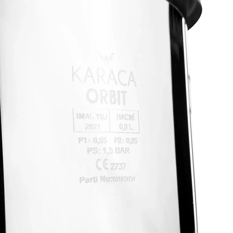 Karaca Orbit Rot Schnellkochtopf Set 4+6 Liter