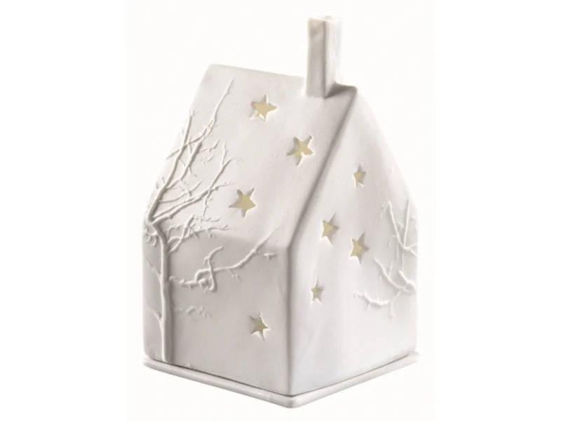 räder Lichthaus Baum weiß 10cm