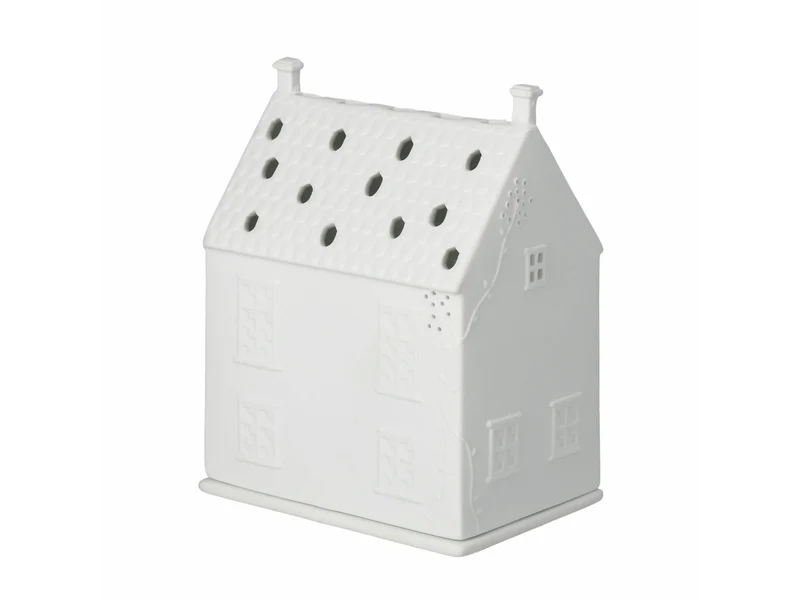 räder Lichthaus mit Ranken Landhäuschen weiß 13cm
