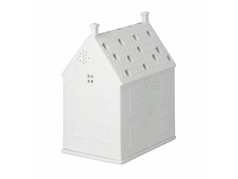 räder Lichthaus mit Ranken Landhäuschen weiß 13cm