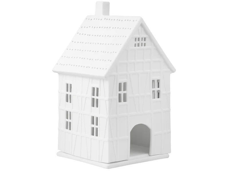 räder Lichthaus Fachwerkhaus groß weiß 19cm