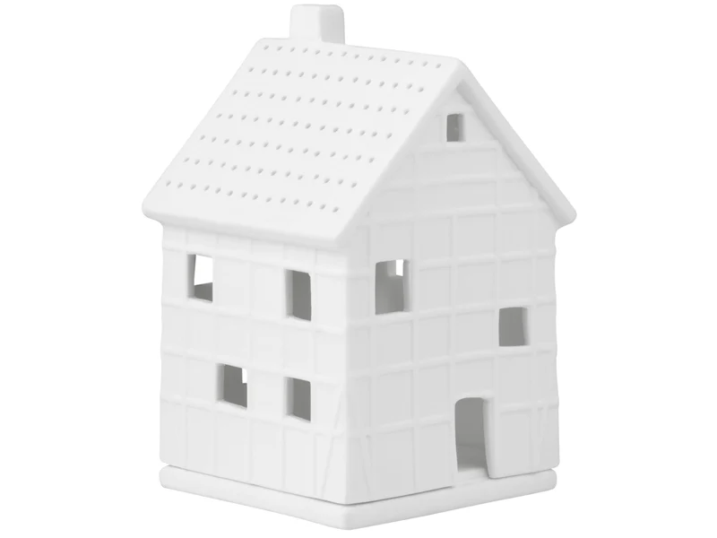 räder Lichthaus Fachwerkhaus klein weiß 12cm