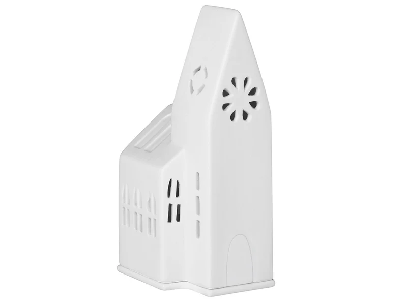 räder Lichthaus kleine Kirche weiß 18cm