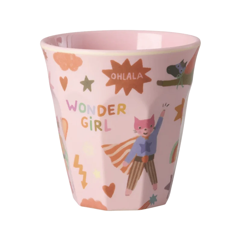 rice mittelgroßer Kinderbecher Hero Pink