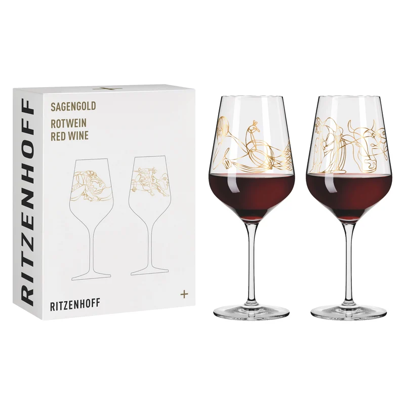 Ritzenhoff Sagengold Rotweinglas‐Set