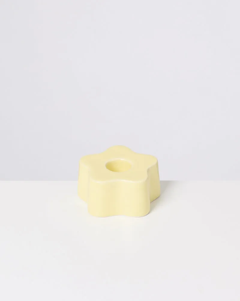 Seia Kerzenhalter flower gelb