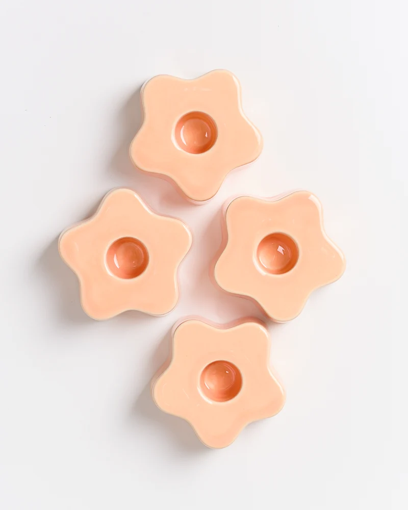 Seia Kerzenhalter flower peach
