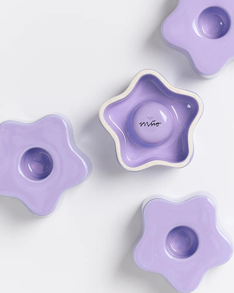 Seia Kerzenhalter flower lila