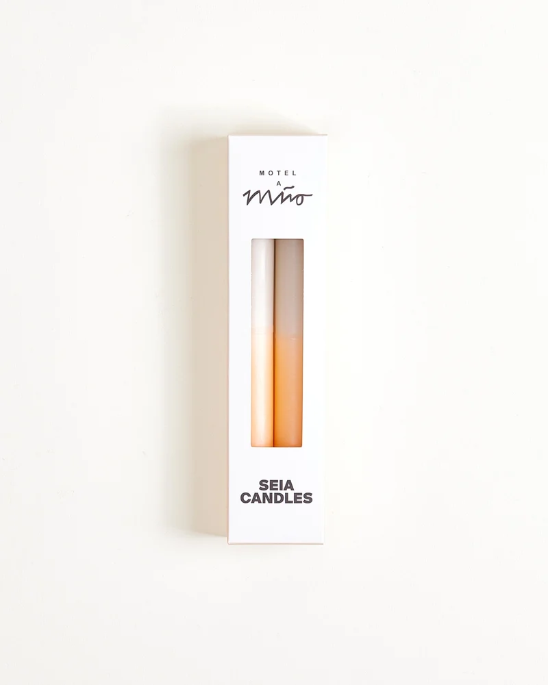 Seia Stabkerze 2er-Set peach sand