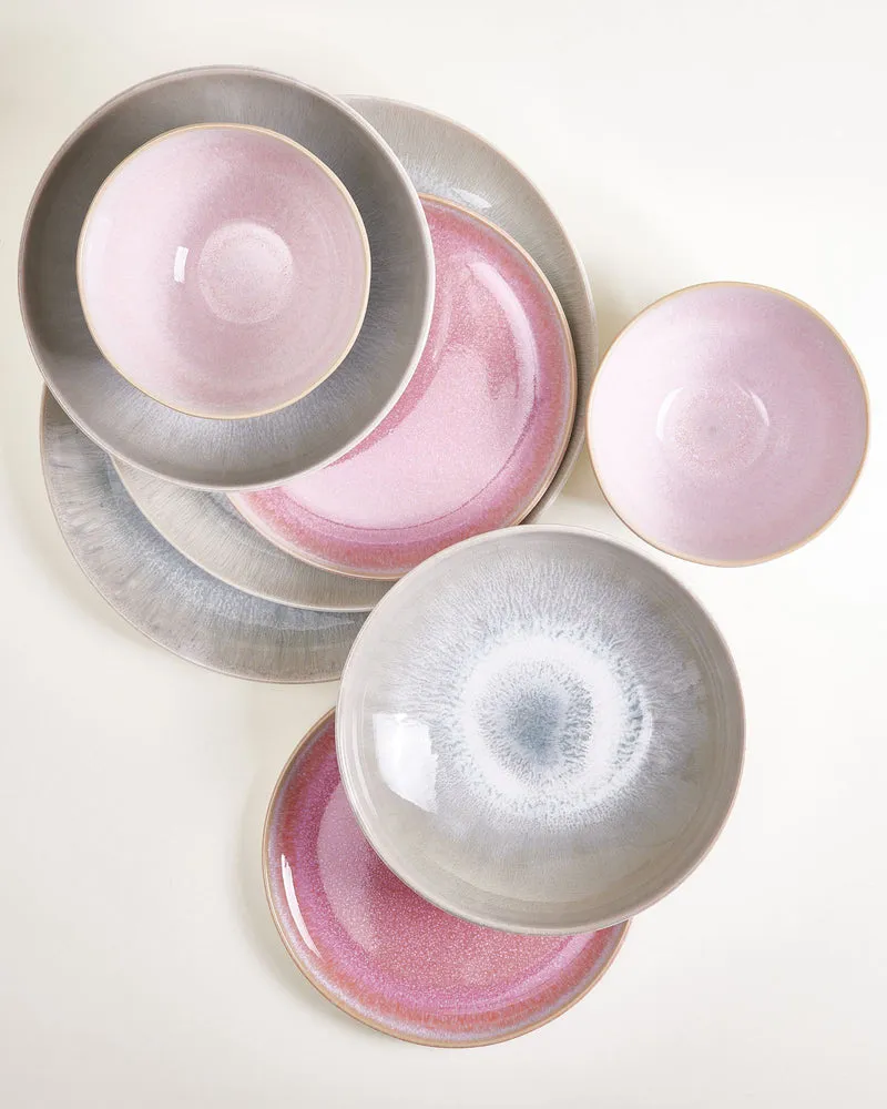 Geschirr-Set Endless Summer grau rosé 16-teilig