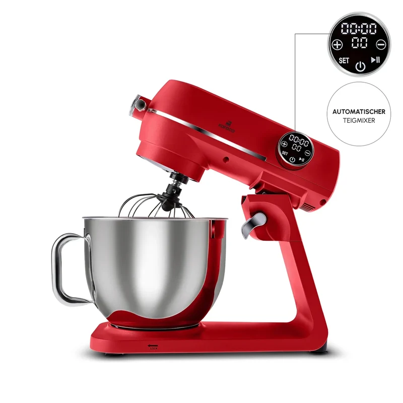 Karaca Multichef Artisan Digitale Anzeige 7 Liter Gusseisen Standmixer Rot 1800W