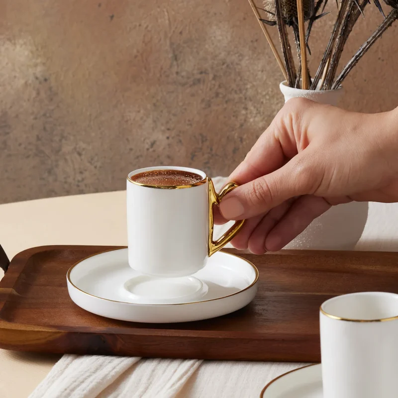 Karaca Miras Serie Elif Vav 2 Personen Kaffeetassen-Set