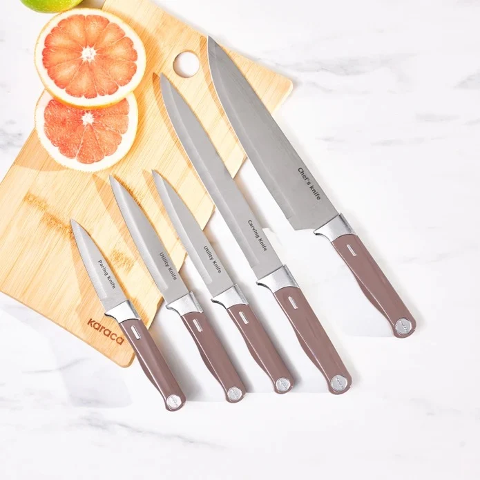 Karaca Mastermaid 6-teiliges Messer-Set Roségold
