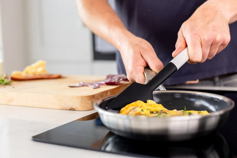 KitchenAid Teigschaber Classic Porzellanweiß Silikon 30 cm - Spatel Schaber
