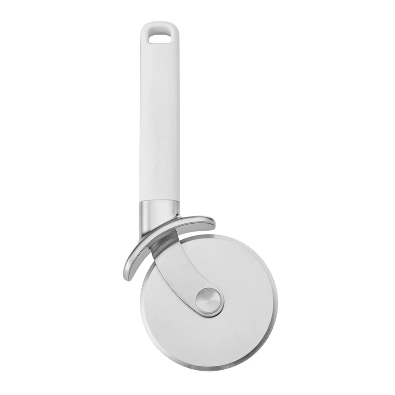 KitchenAid Pizzaschneider Classic Porzellanweiß Edelstahl 23,5cm - Pizzaroller