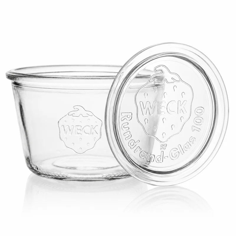 WECK-Sturzglas 370 ml RR 100 mit Glasdeckel im 6er Karton