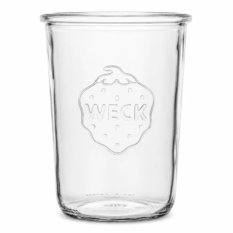 WECK-Sturzglas 3/4 l - 850 ml RR 100 mit Glasdeckel im 6er Karton