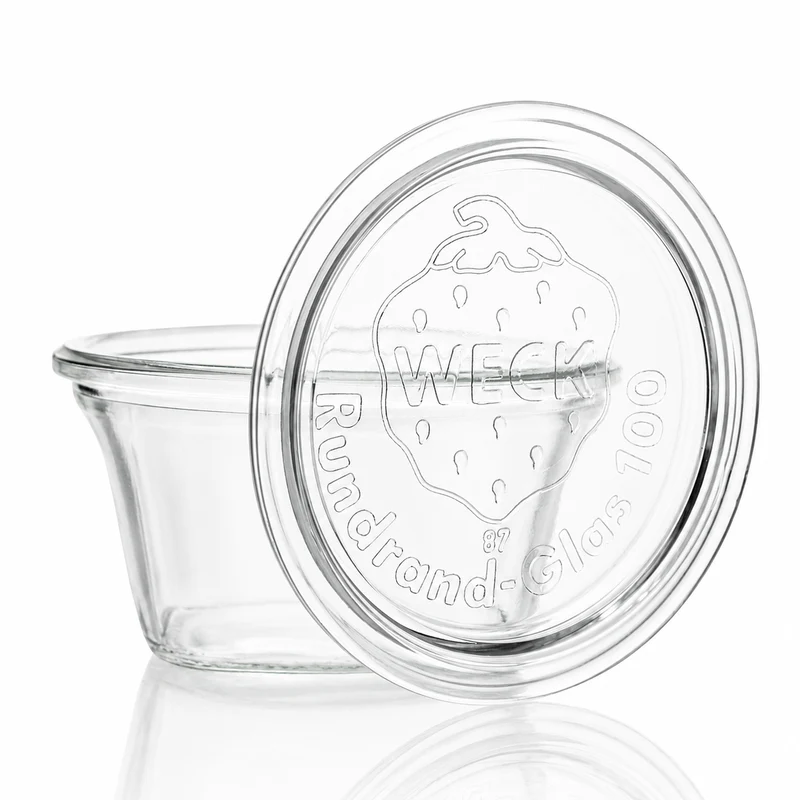 WECK-Quadro-Glas 290 ml RR 100 mit Glasdeckel im 6er Karton