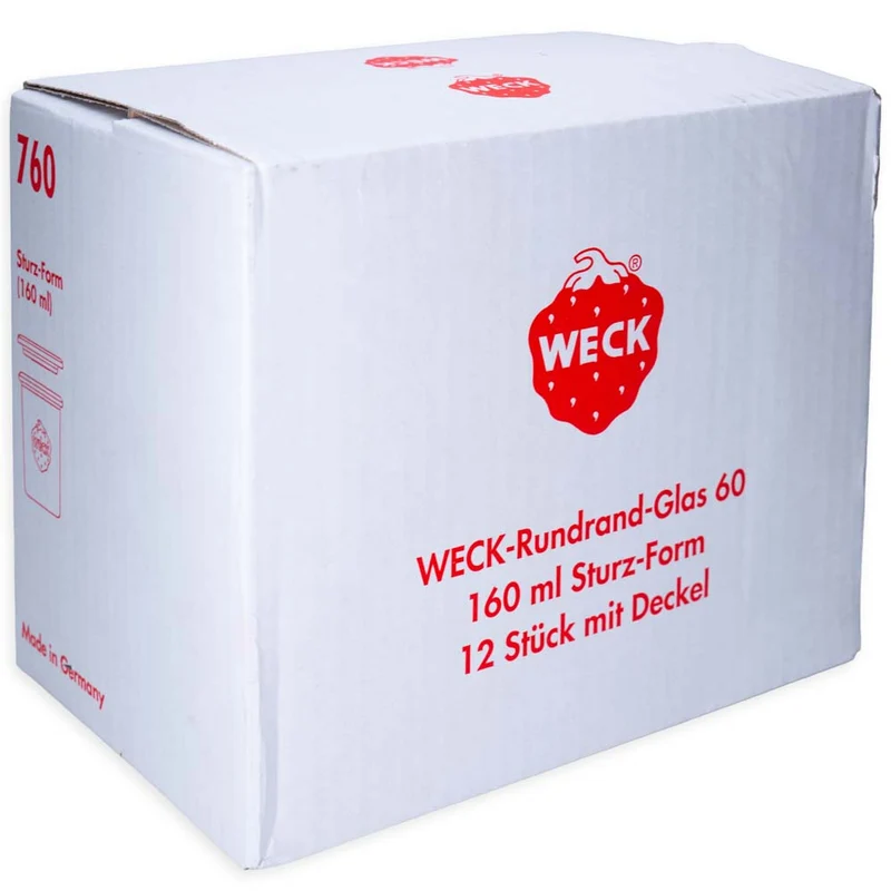 WECK-Mini-Sturzglas 160 ml RR 60 mit Glasdeckel im 12er Karton