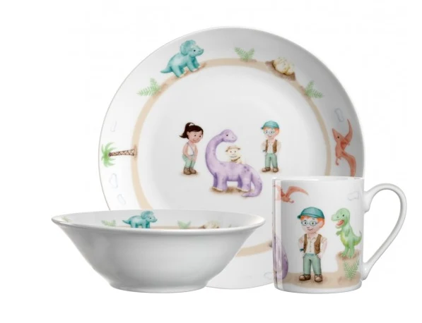 Kindergeschirr 3-teilig Dino